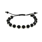 Bratara argint snur onix negru Thia