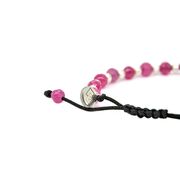 Bratara argint snur rubine Thia