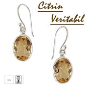 Cercei argint cu citrin Amelia