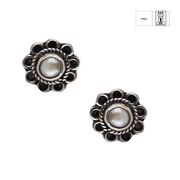 Cercei argint cu perle Flora