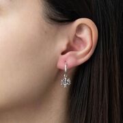 Cercei argint simplu copacul vietii