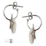 Cercei argint stelute Thia cu sidef