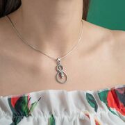 Pandantiv argint sarpe stilizat