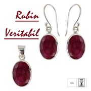 Set argint rubine Lilith