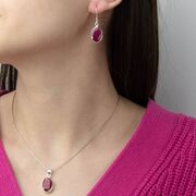 Set argint rubine Lilith