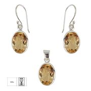 Set argint citrin Lydia