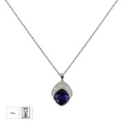 Lant argint elegant crystal mov Thia