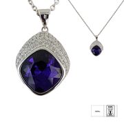 Lant argint elegant crystal mov Thia