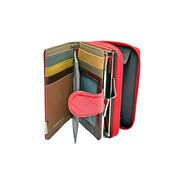 Portofel Angel Din Piele Naturala Rosu