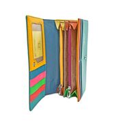 Portofel Centro Pelle Din Piele Naturala Azuriu