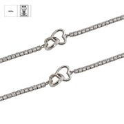 Bratara argint tennis inimioare Thia