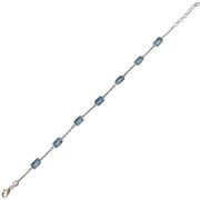 Bratara argint zirconii albastre Thia