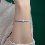 Bratara argint tennis eleganta Thia