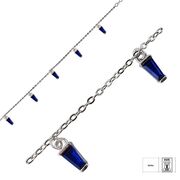 Bratara argint zirconii albastre Thia