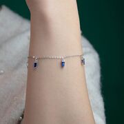 Bratara argint zirconii albastre Thia