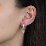 Cercei argint lacrima Dely