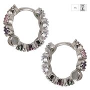 Cercei argint colorati Rainbow