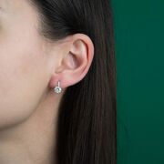 Cercei argint eleganti Thia cu zirconiu