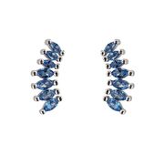 Cercei deosebiti albastri Thia cu zirconiu