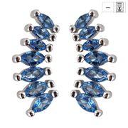 Cercei deosebiti albastri Thia cu zirconiu