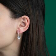 Cercei argint rotunzi Thia cu zirconiu