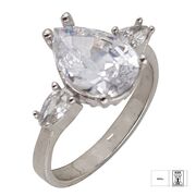 Inel argint lacrima zirconii Thia marimea 58