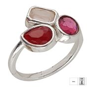 Inel argint elegant colorat Thia marimea 53