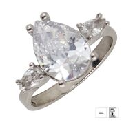 Inel argint lacrima zirconii Thia marimea 58