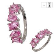 Inel argint elegant zirconii roz Thia marimea 54