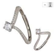 Inel argint 925 Thia cu zirconii