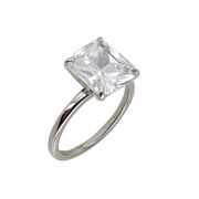 Inel argint solitaire patrat Thia marimea 51