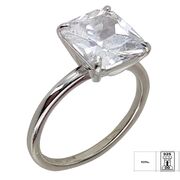 Inel argint solitaire patrat Thia marimea 51