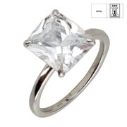 Inel argint solitaire patrat Thia marimea 51