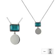 Lant argint banut si crystal Thia