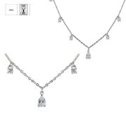 Lant argint elegant cu zirconii Thia