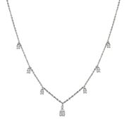 Lant argint elegant cu zirconii Thia