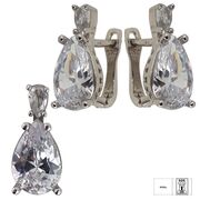 Set argint elegant lacrima Thia