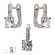 Set argint elegant cu zirconiu Thia