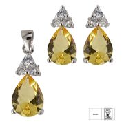 Set argint lacrima cu zirconiu Thia