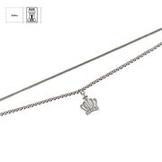 Bratara argint dubla coronita Sezia