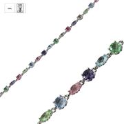 Bratara argint zirconii multicoloreThia