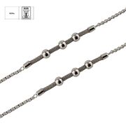 Bratara argint mesh bilute Trio