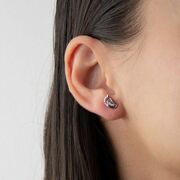 Cercei argint baby cu zirconii