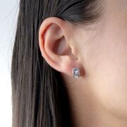 Cercei argint cercuri cu zirconiu