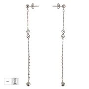 Cercei lungi argint Dubly