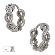 Cercei argint infinit cu zirconiu