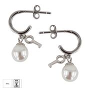 Cercei argint cheita cu perle