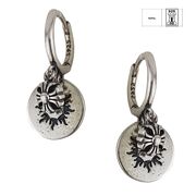 Cercei argint banut cu soare