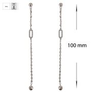 Cercei lungi argint Versay