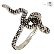 Inel argint sarpe vintage Snake marimea 51
